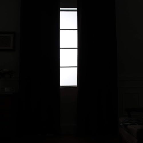 Yakamok Light Grey 100% Blackout Curtains 90 Inches Long 52" Wide 2 Panel - Image 7