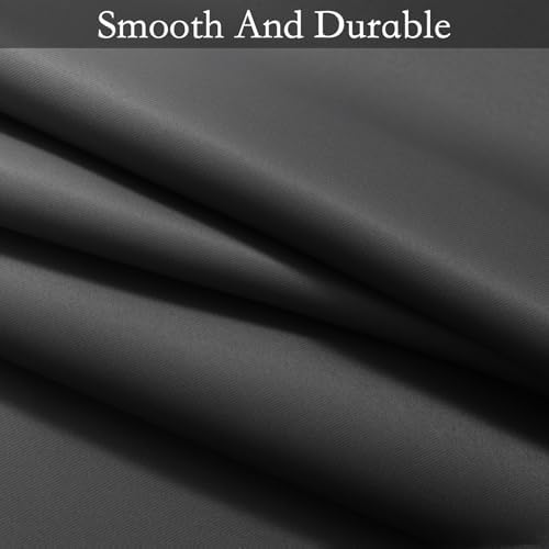 SimpleHome Ombre Curtains Black to Grey White - Image 7