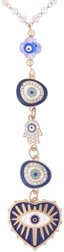 Blue Evil Eye Rear View Mirror Charm Suncatcher Car Accessory - Image 7