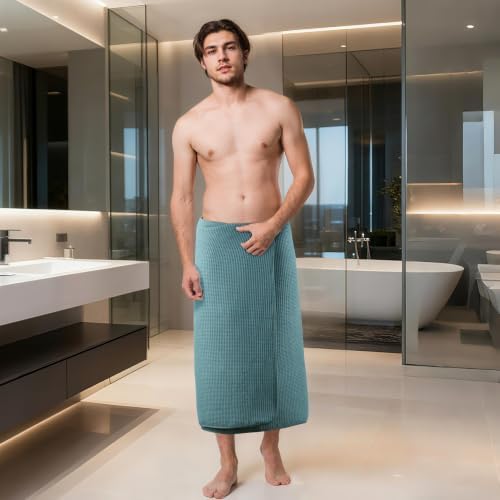 POLYTE 380 GSM Poly Blend Microfiber Quick Dry Waffle Bath Towel, 30x60 in - Image 7