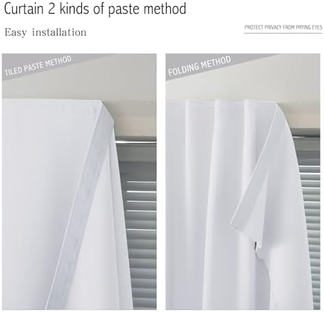 Stick On Blackout Curtains No Drill Required Self Adhesive Window Coverings - Image 6