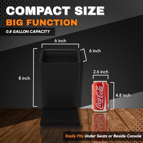 Car Trash Can with Stability Wings – Leakproof Portable Garbage Bin - Image 7
