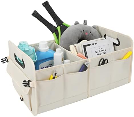 AOKJOY Car Trunk Organizer Car Storage Organizer Collapsible Multi Compartment C - Image 6