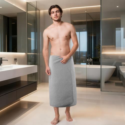 POLYTE 380 GSM Poly Blend Microfiber Quick Dry Waffle Bath Towel, 30x60 in - Image 7