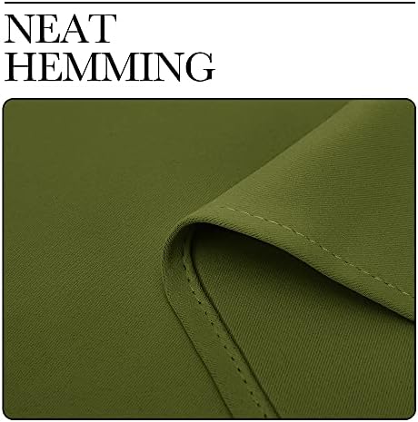NICETOWN Olive Green Blackout Curtains - Image 6