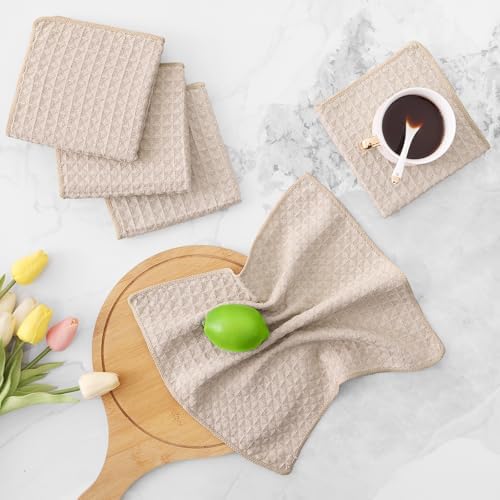 Homaxy Microfiber Waffle Weave Kitchen Dish Cloths, 8 Pack - Image 6