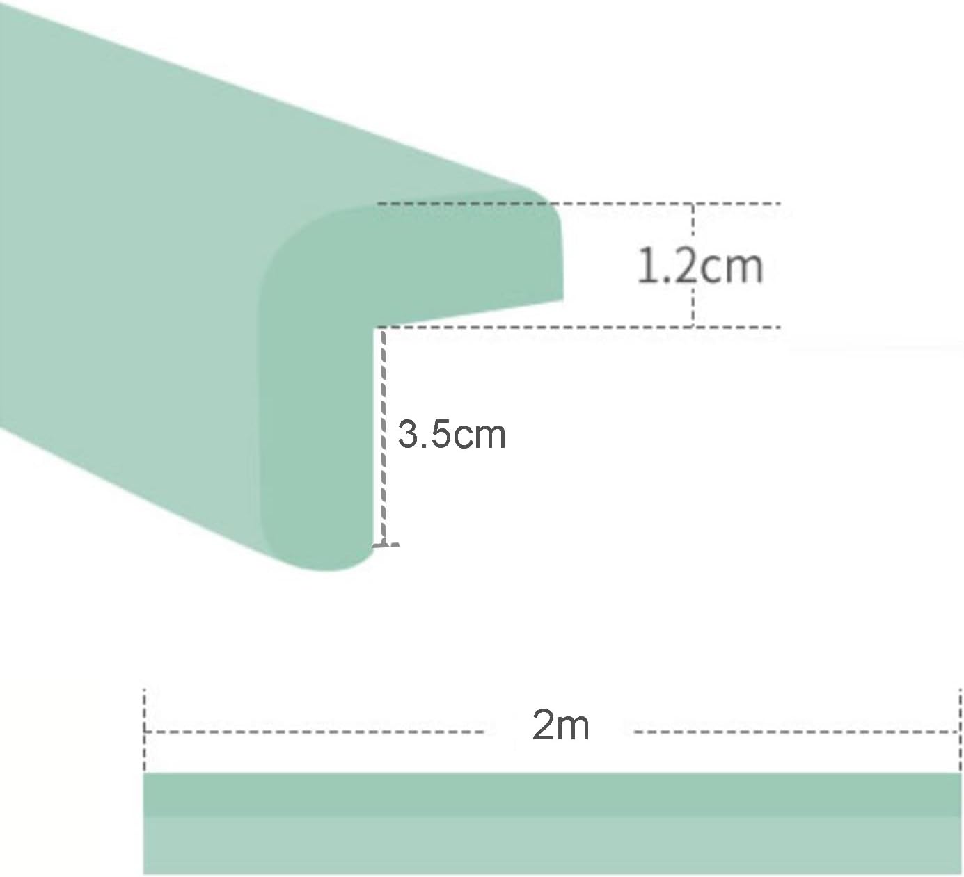 XPLKQXE Sharp Edge Safety Corner Edge Foam Padding, Edge Guards Bumpers Adhesive, Edge Corner Protector Guards for Table Edges & Sharp Corners(Pink,3pcs)