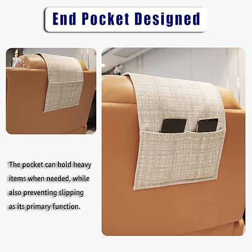 Velvet Recliner Headrest Pillow, Non-Slip Neck Support - Image 6
