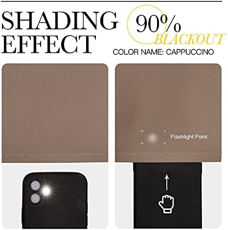 NICETOWN Cappuccino Blackout Curtains - Image 6