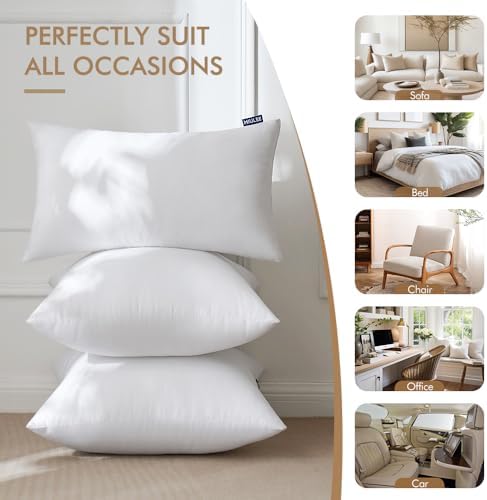 MIULEE 24x24 Euro Pillow Inserts Set of 2, Throw Pillows - Image 6