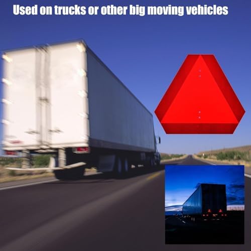Kichwit Slow Moving Vehicle Triangle Sign, 15.6" x 13.6" - Image 7