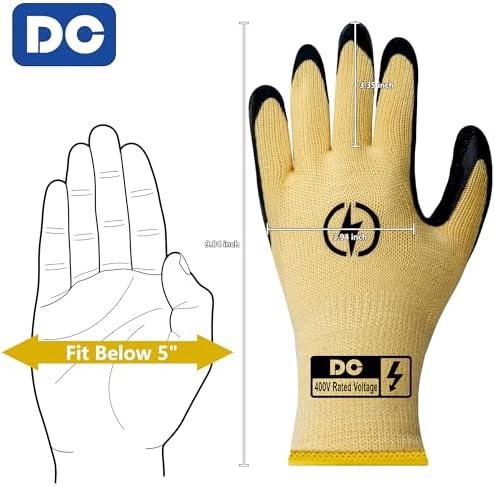 DongChu Insulated Electrician Gloves, 400V Electrical Work Gloves - Image 6