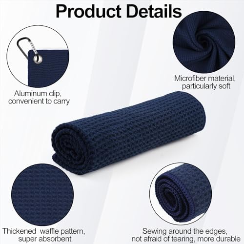 3 Pack 16" X 16" Golf Towels for Golf Bags - Image 6