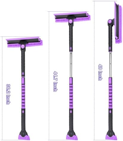 HEEYA 48 Inch Snow Brush with Squeegee and Ice Scraper - Image 7