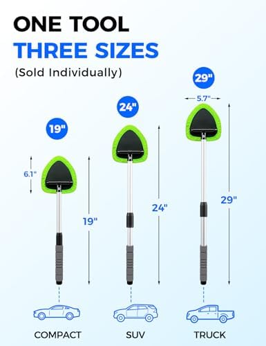 XINDELL Interior Windshield Cleaner Tool – Car Interior Window Cleaning Kit - Image 6