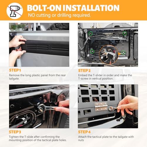 Foldable Tailgate Rack for 2021 2022 2023 2024 Ford Bronco 2/4 Door - Image 6