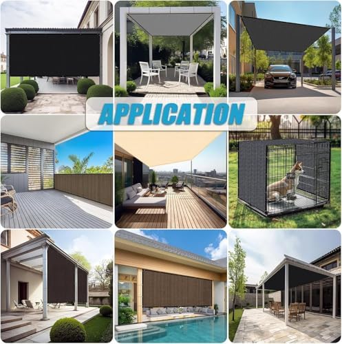 Amagenix 90% Pergola Shade Cover 7' X 20' Sun Shade Cloth - Image 7