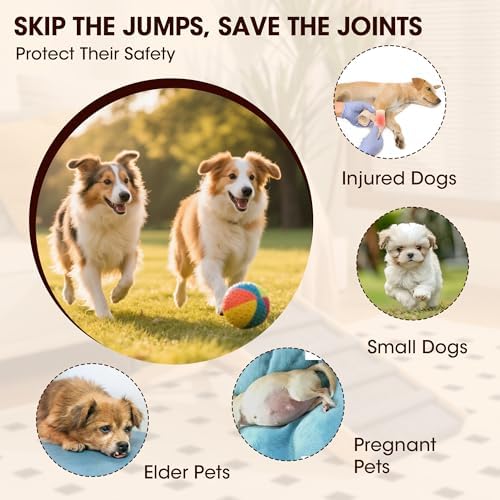 Dog Ramp for Bed, 47.3" Pet Ramp for Small & Large Dogs - Image 6