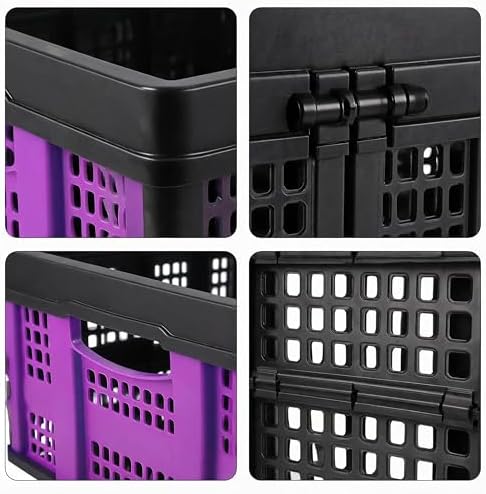 Collapsible Plastic Storage Crate, Stackable - Image 7