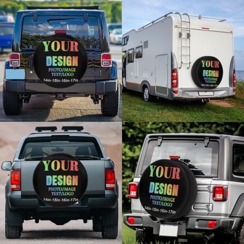 Custom Spare Tire Cover 14in Spare Wheel Covers Tire Storage Cover - Image 6