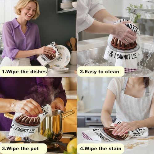 Funny Baking Kitchen Towels 14x24 Inch, Funny Gifts Dish Towels - Image 6