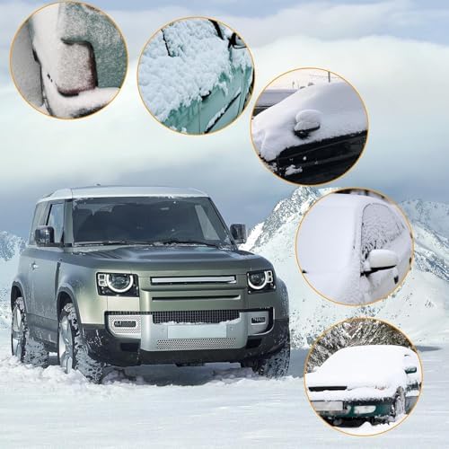 27” Snow Brush & Detachable Ice Scraper 2-in-1, Scratch-Free Split Bristles - Image 7
