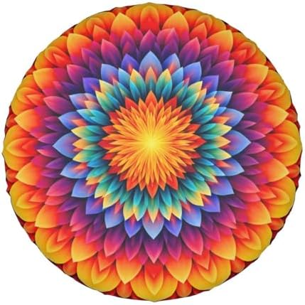Spare Tire Cover,Mandala Camper Spare Tire Cover Waterproof Sun Protection - Image 7