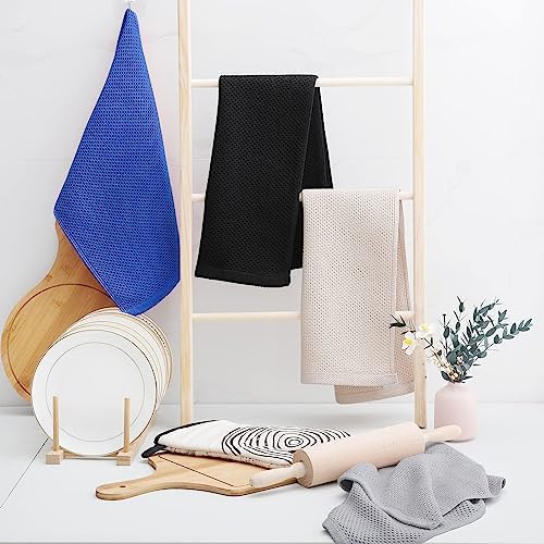 Homaxy 100% Cotton Waffle Weave Kitchen Dish Towels 4-Pack - Image 6