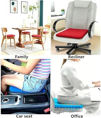 Gel Seat Cushion, Cool & Breathable 16inX13.7inX1in,ZD-Hong - Image 7