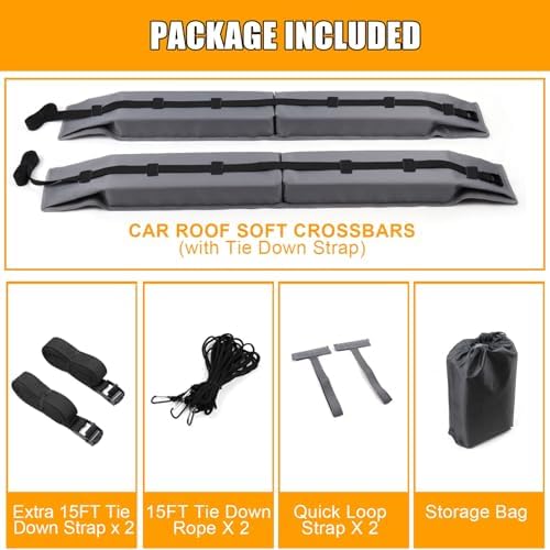 1 Set Universal Car Soft Roof Rack Pads, Luggage Carrier System - Image 7