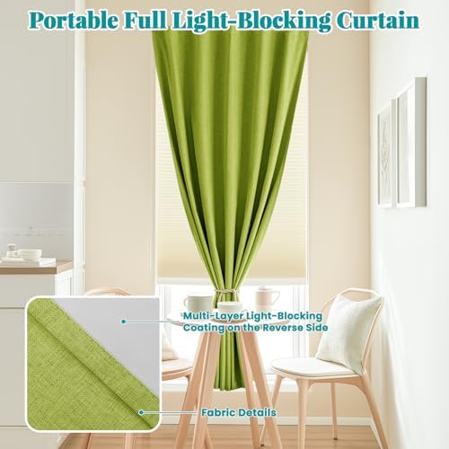 100% Blackout Self Adhesive Portable Curtains - Image 6