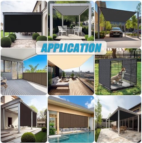 Amagenix 90% Shade Fabric 6'X 10' Black Sun Shade Cloth - Image 7