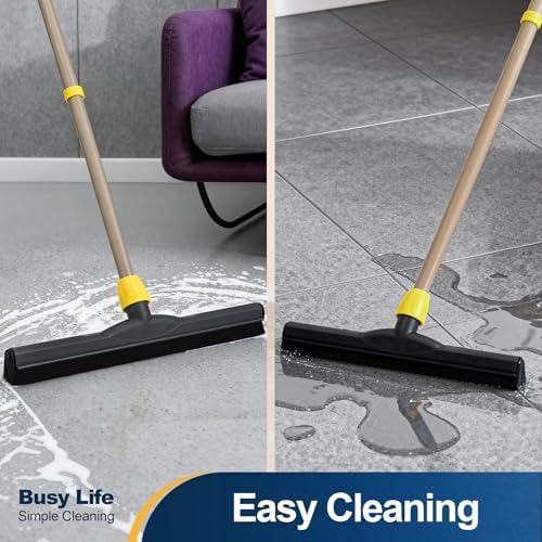 Yocada Floor Squeegee Scrubber Adjustable Telescopic Pole Heavy Duty 54.3" - Image 6