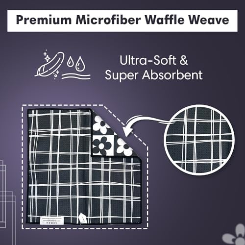 crae. Reversible Microfiber Washcloths, 12x12 in, 8 Pack - Image 6
