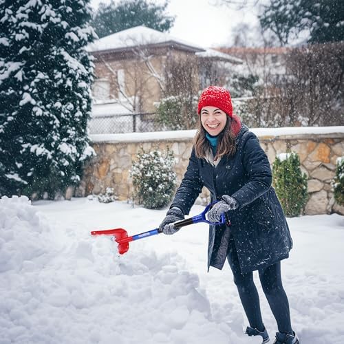 WORKPRO 47" Adjustable Aluminum Snow Shovel, Detachable Shovel - Image 7