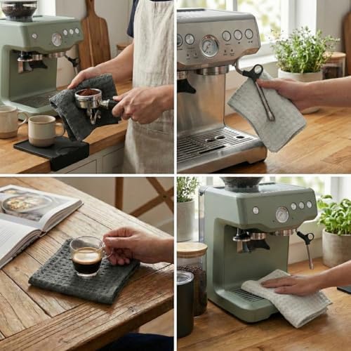 Solyra Barista Towels, Coffee Towel, 6 Pack, 12x12 in Microfiber - Image 6