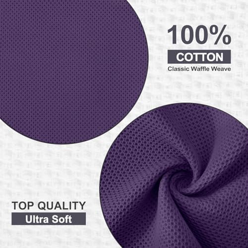 Kitinjoy 100% Cotton Waffle 6-Pack Kitchen Towels - Image 6