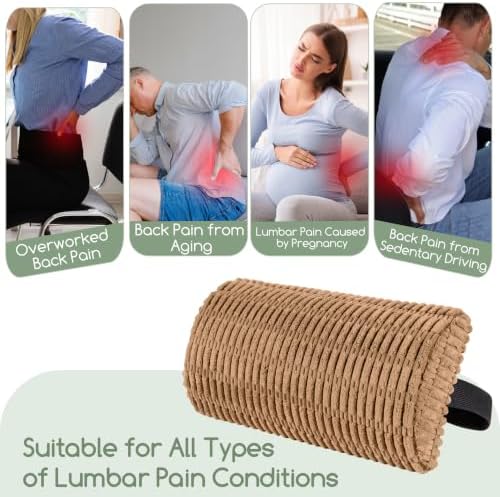 Lumbar Support Pillow for Recliner Chair/Office Chair/Couch, Memory Foam Back - Image 7