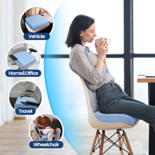 SweetSlubr Seat Cushion, Chair Pad, Memory Foam Tailbone Pain Relief - Image 7