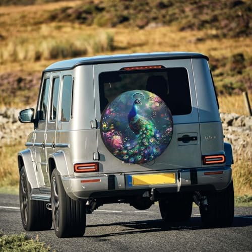 Spare Tire Cover Peacock Wheel Tire Cover Waterproof Sun Protection Universal - Image 7