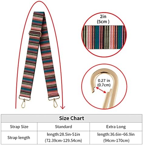 ZOOEASS Wide Shoulder Strap Adjustable Replacement Belt Crossbody Canvas Bag - Image 5