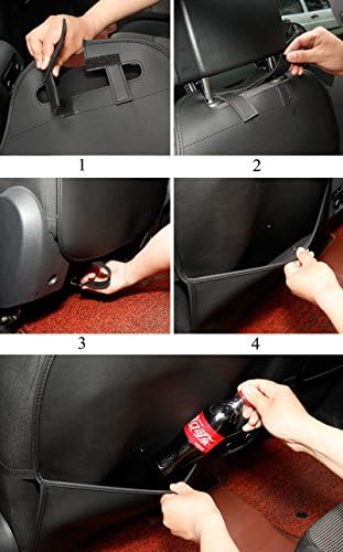 HCMAX 2 Pack Kick Mat Car Seat Back Protector Waterproof Easy to Clean - Image 7