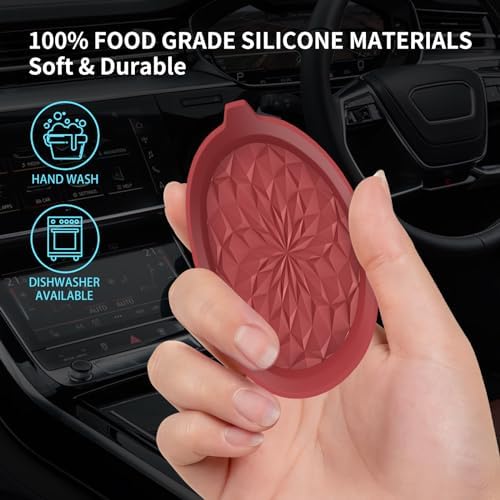 ME.FAN Car Cup Coasters Silicone Car Coasters/Automotive Cup Mats - Image 7