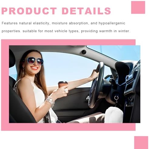 Sun Walker Fluffy Car Gear Shift Knob & Handbrake Cover, Furry Auto Hand Brake - Image 6
