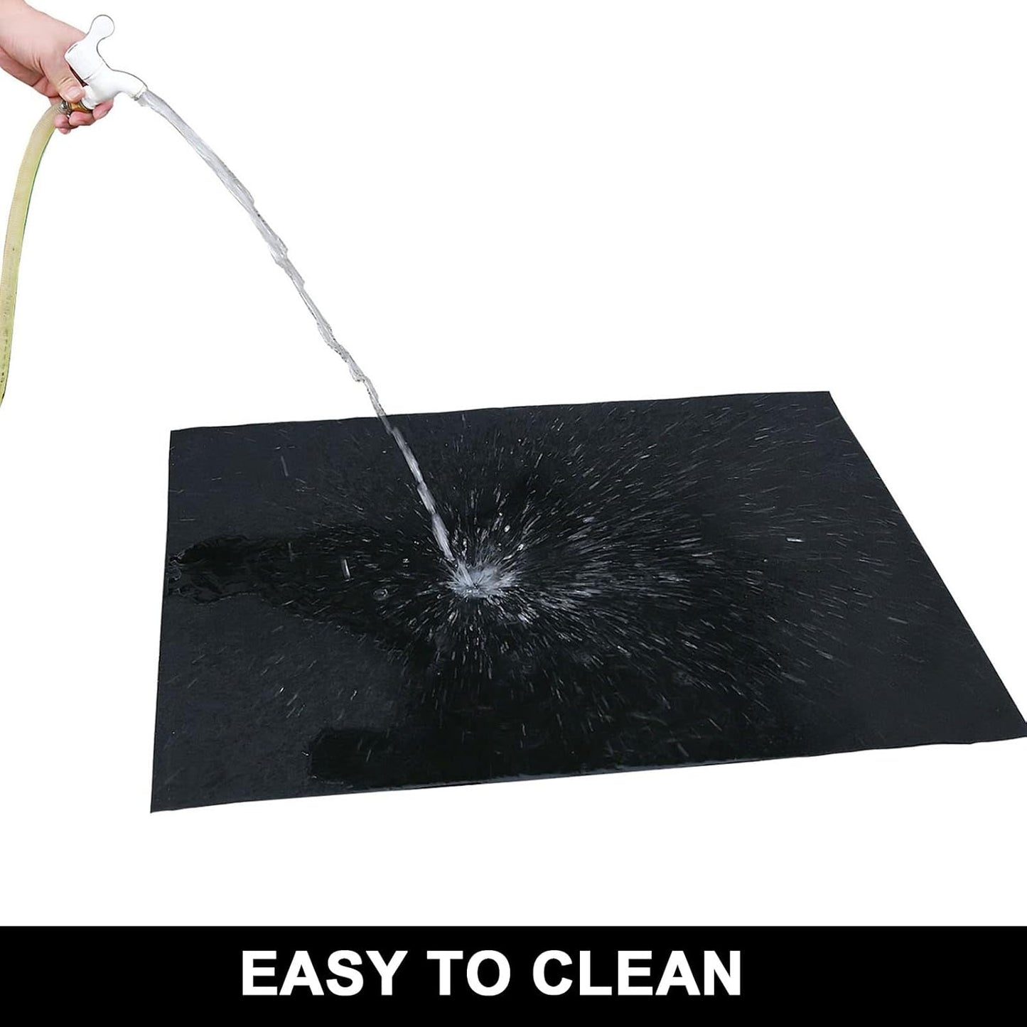 AiBOB Oil Spill Mat, 36 X 48 inches, Garage Floor Mat Under Car, Waterproof Backing Absorbent Pad Protects Floor, Durable, Reusable, Black