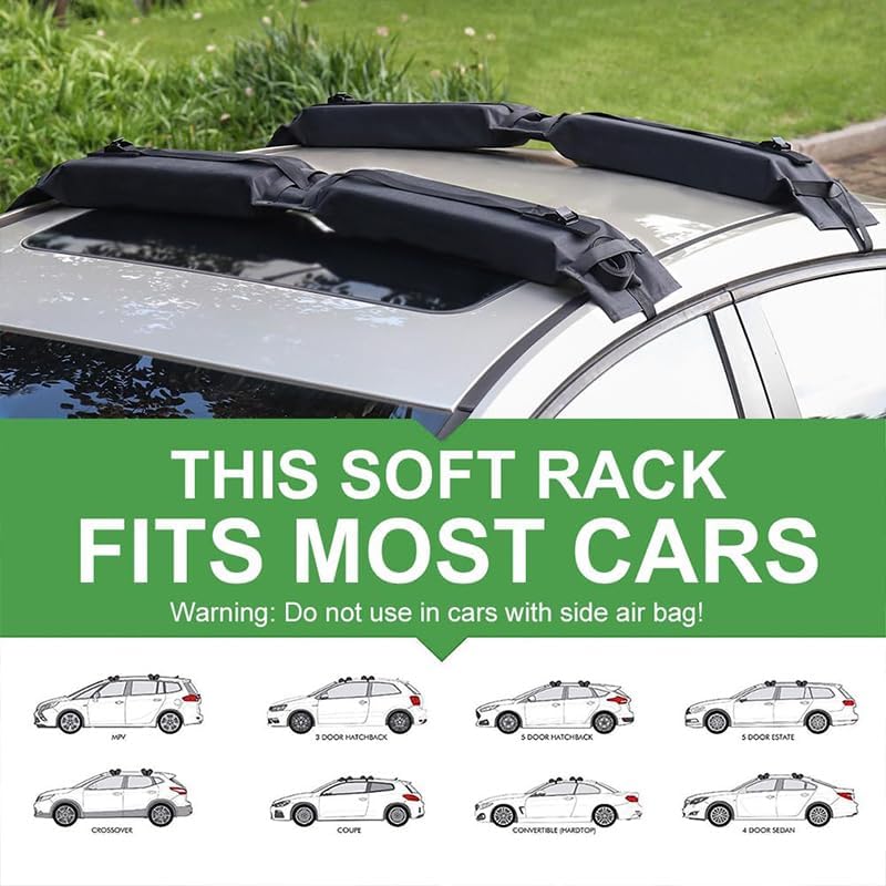 2 Pcs Soft Roof Rack Pads for Ford Fiesta Fusion Escort Focus Mondeo KUGA - Image 7