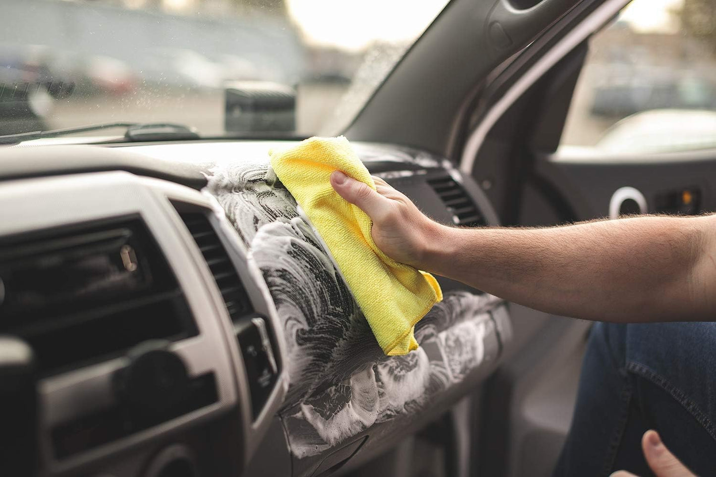 P & S PROFESSIONAL DETAIL PRODUCTS - Xpress Interior Cleaner - All-in-One Solution for Safely Removing Traffic Marks, Dirt, Grease, Oil; Works on Leather, Vinyl, Plastic; Fresh Scent - 1 Quart