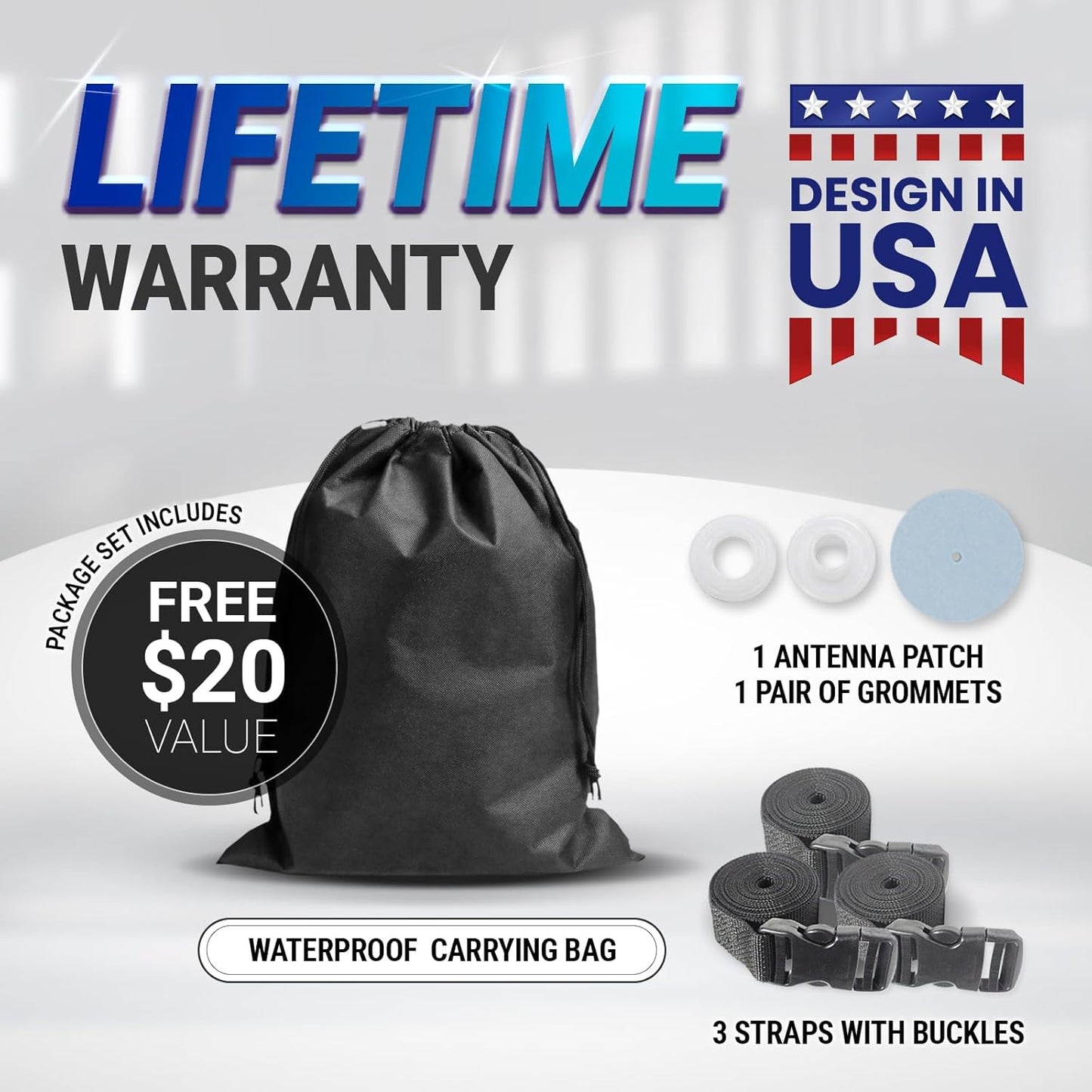 iCarCover Fits 2014-2024 Silverado 1500 Crew Cab, 6.5 ft Regular Bed Chevy Truck Cover Automobiles Form-Fit Padded Full Exterior Waterproof Automobiles Protection Covers