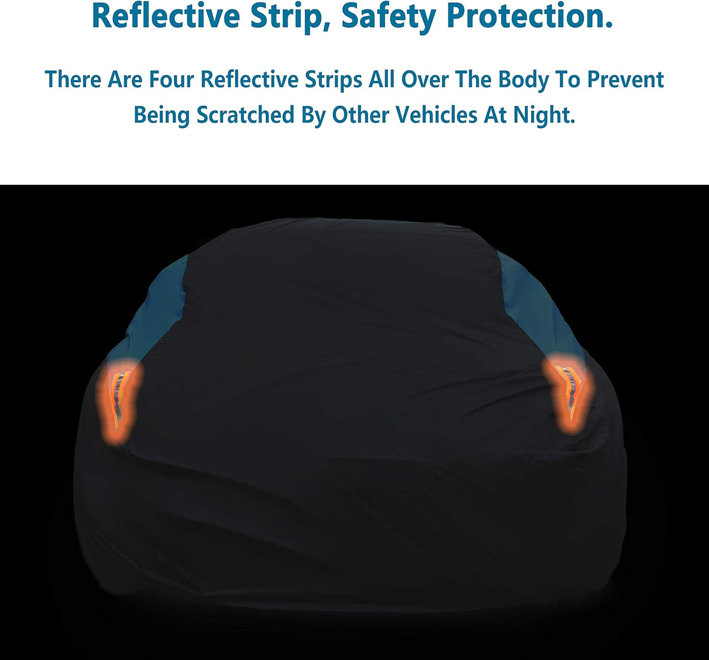 MORNYRAY Waterproof Car Cover All Weather Snowproof UV Protection Windproof Outdoor Full Coupe/Cabrio Car Cover, Universal Fit for Coupe/Cabrio (Fit Coupe/Cabrio Length 183-191 inch, Blue)