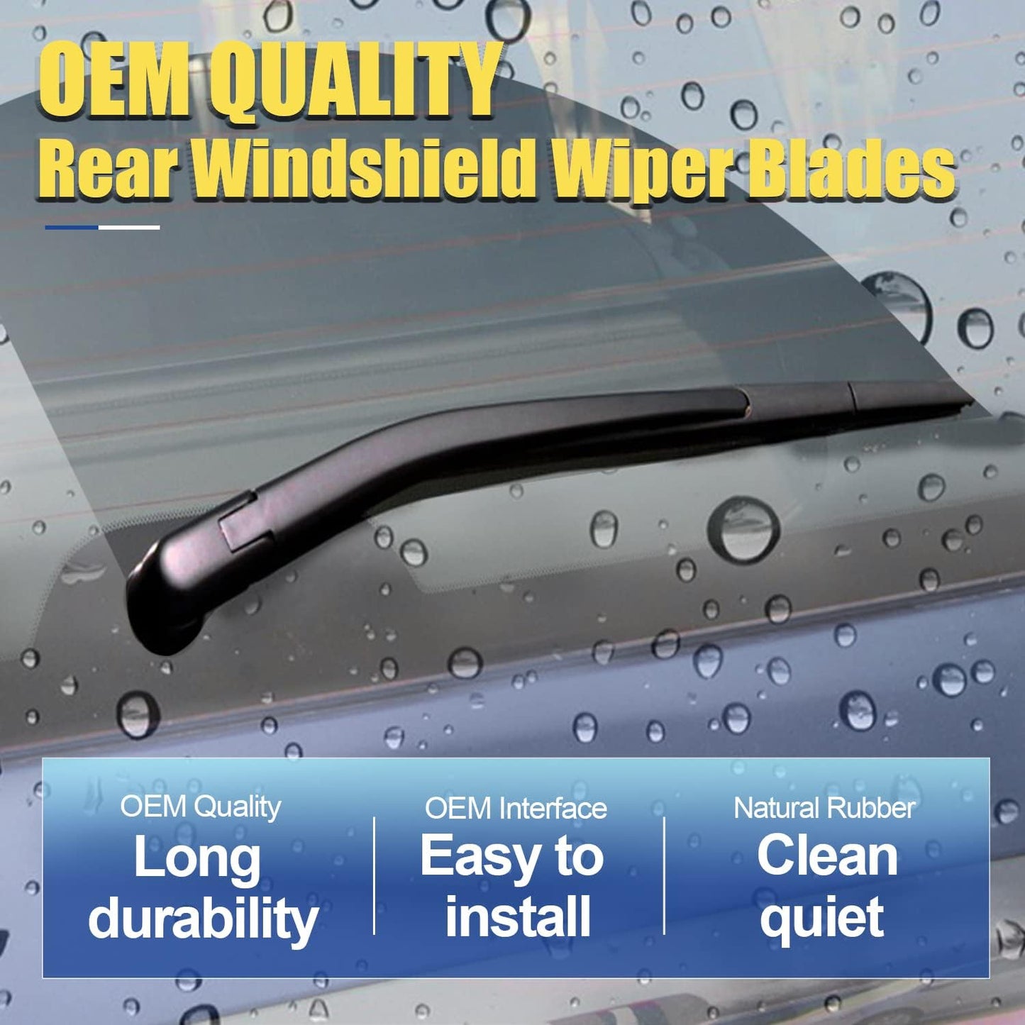 3 Wipers Replacement For 2012 2013 2014 2015 2016 2017 2018 2019 Toyota Prius C Windshield Wiper Blades Set Original Equipment - 28"+14"+8" (Set of 3) U/J HOOK